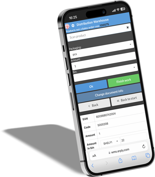 Erply app shaddow